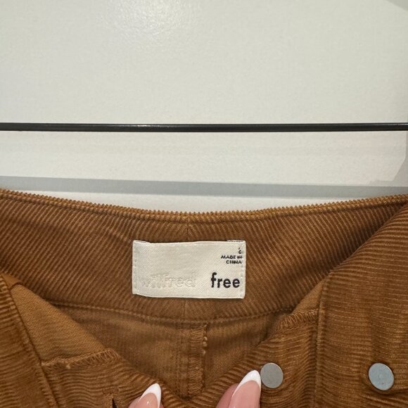Aritzia Wilfred Free Corduroy Button-Front Mini Skirt – Camel / Size 4 - Picture 3 of 3
